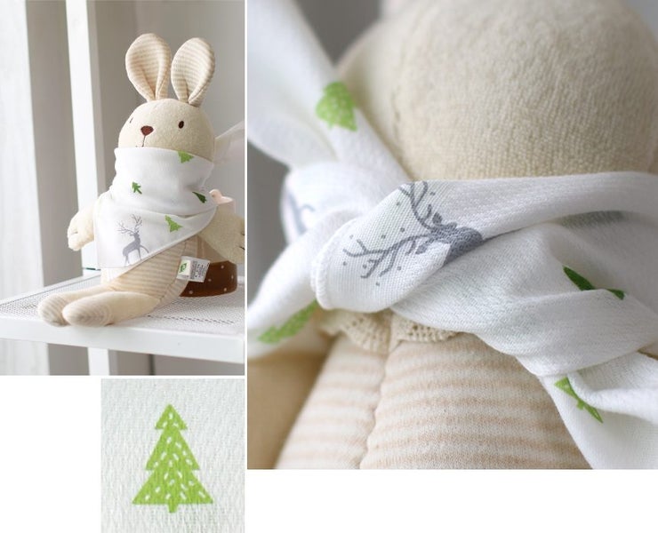 PREMIUM COTTON JACQUARD BABY FACE CLOTHS (DEER)- 4 x 5PK (20ea) Carousel 2