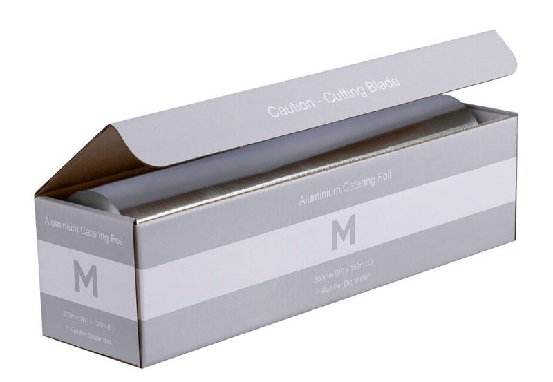 Dispenser Pack Premium Aluminium Foil 300mm x 150m x 12mu x 6 Rolls Carousel 1
