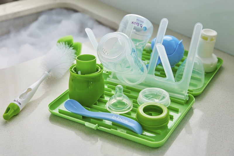 b.box: 2 in 1 Brush & Teat Cleaner - Lime Twist Carousel 5