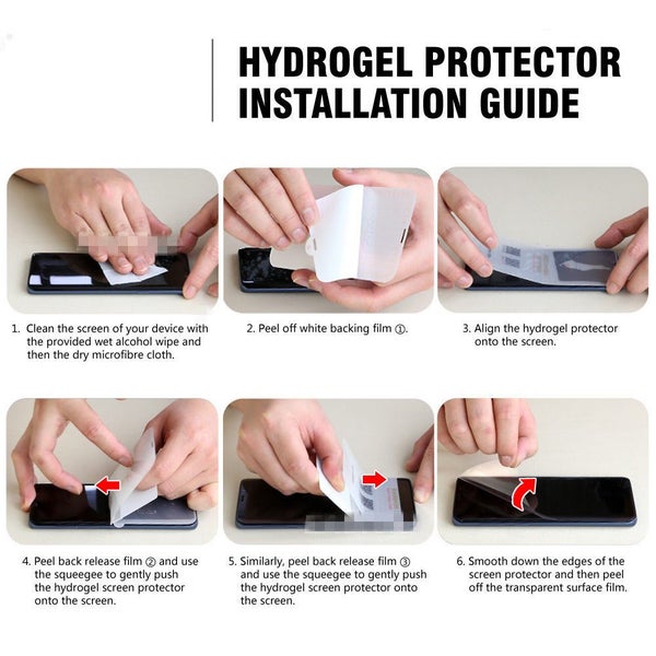 SAMSUNG S8 S9 HYDROGEL AQUA FLEXIBLE Crystal Screen Protector Soft Flim Carousel 2