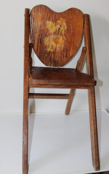 +++ VINTAGE OAK "TINY TOT -JUVENILE CHAIR " +++ Carousel 2