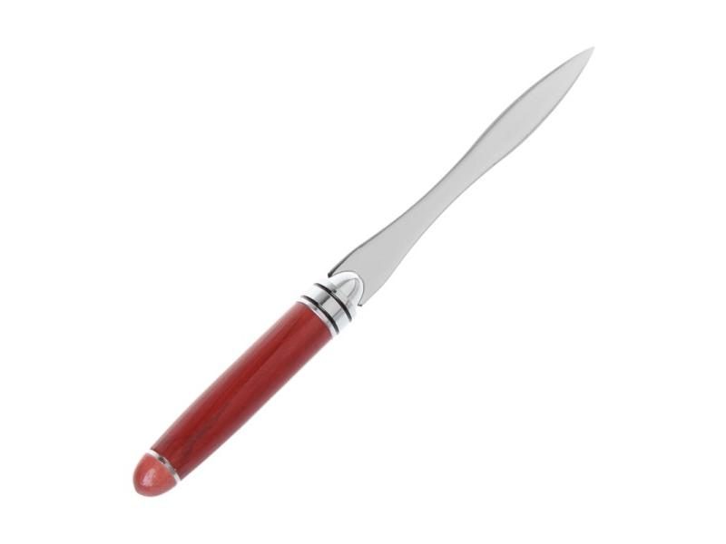 1 Pc Wood Handle Letter Opener Stainless Steel Knife Split File Envelopes Carousel 1