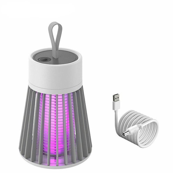 Bug Zapper Electric Mosquito UV Killer Lamp Insect Catcher Fly Trap Grey Carousel 1