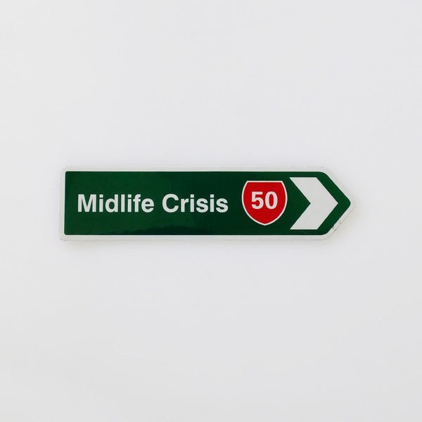Midlife Crisis' Road Map Sign Magnet Carousel 1