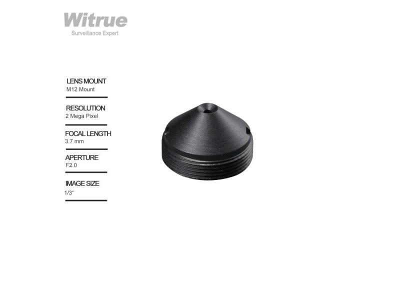 HD CCTV Lens Pinhole 3.7MM M12*0.5 Mount 1/3" F2.0 83 Degree For Surveillance Carousel 1