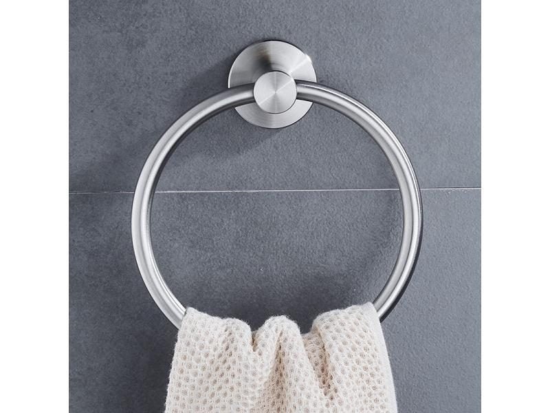 304 Stainless Steel Bathroom Towel Ring Holder Set Wall Mount Carousel 1