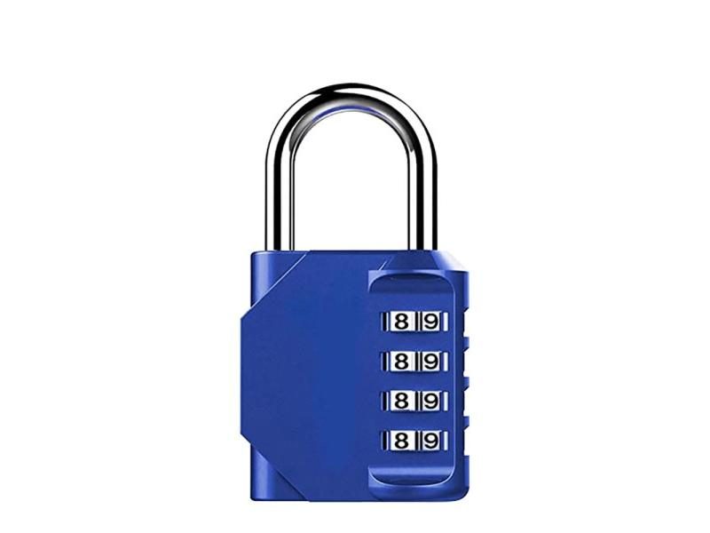 ORIA Padlock Password Locks 4 Digit Waterproof Outdoor Lock For Door Suitcase Carousel 1