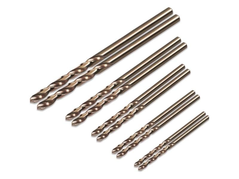 10pcs HSS Cobalt Drill Bits For Metal Woodworking 1mm-3mm Carousel 1