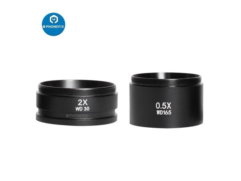 0.5X 0.7X 1.0X 2.0X Lens For Trinocular Stereo Zoom Microscope Accessories Carousel 1