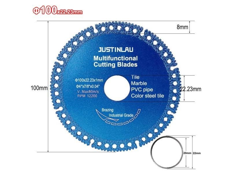 100mm Composite Multifunctional Cutting Saw Blade Diamond Super Hard Circular Carousel 1