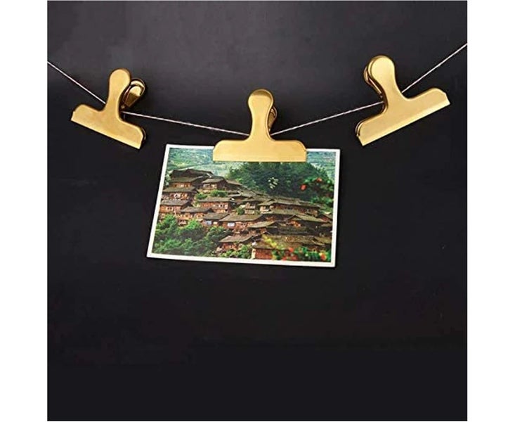 Chip Bag Clips, 8 Pack Large Golden Stainless Steel Air Tight Bag Clip Carousel 4