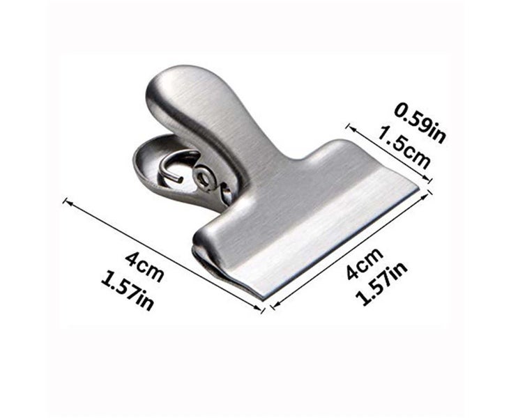 10 Packs Chip Clips,1.5'' Stainless Steel Heavy-Duty Food Bag Clip Carousel 2