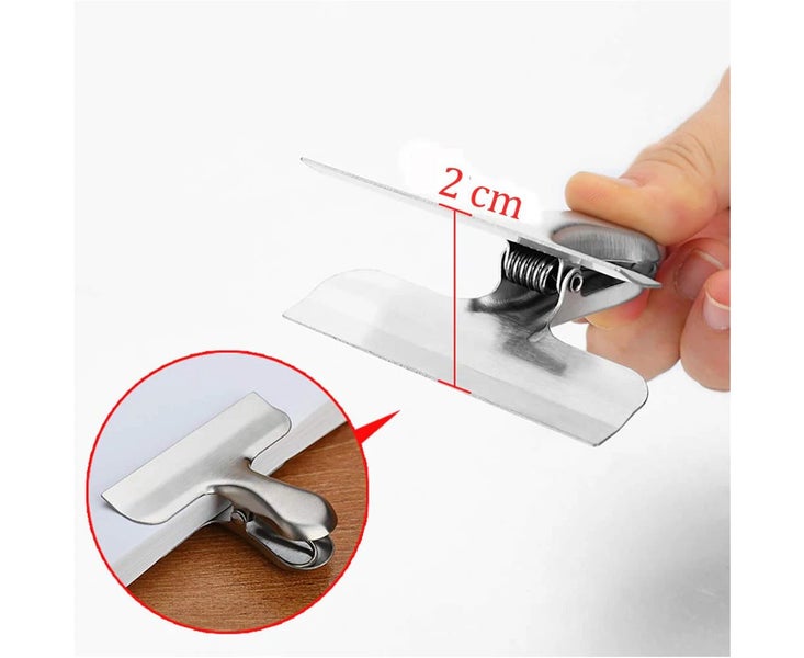 10 Packs Chip Clips,1.5'' Stainless Steel Heavy-Duty Food Bag Clip Carousel 5