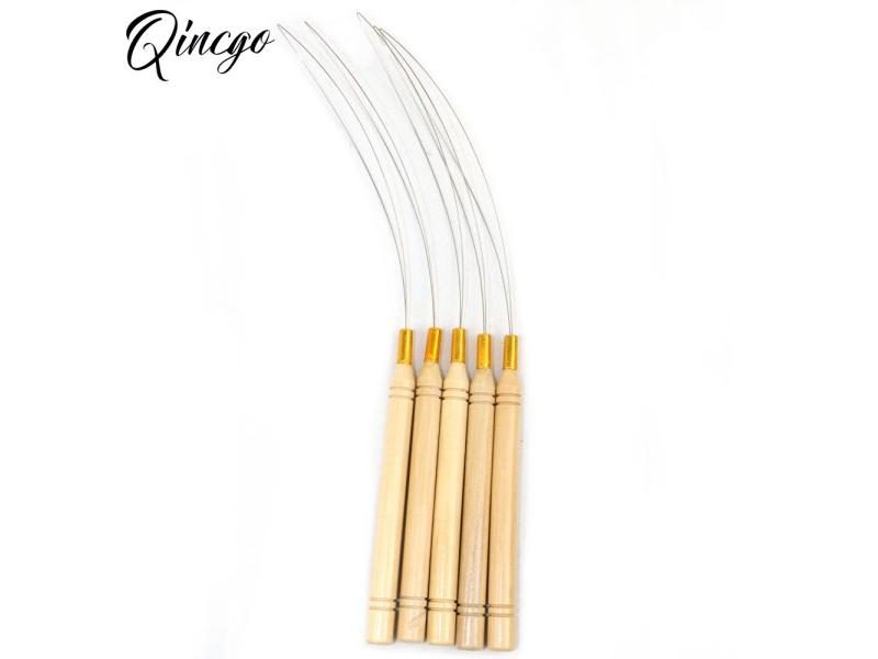 6 Pcs Micro Rings Loop Tool Loop Threader Pulling Needle Used With Hair Plier Carousel 1