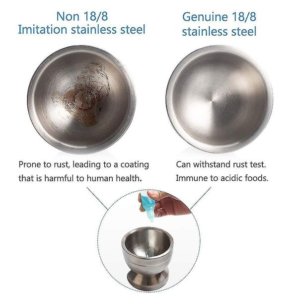 18/8 Stainless Steel Mortar And Pestle Sets Pill Grinder Food Safe Spice Grind Carousel 2