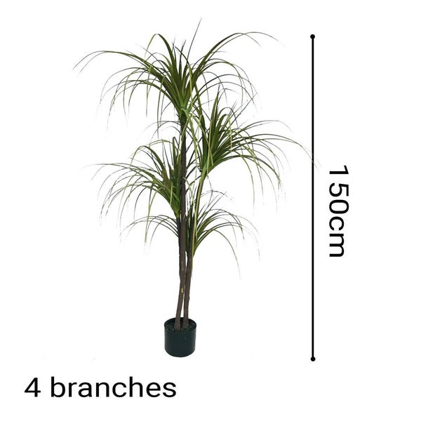 SOGA 150cm Artificial Dracaena Plant Fake Potted, Simulation Tree Fake Plant ... Carousel 2