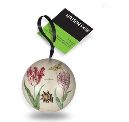 Round Christmas Ornament Bauble, with Tulips Holland - NEW Carousel 1