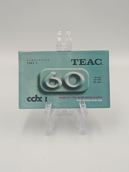 TEAC cdx I 60 type 1 Normal Position Blank Cassette Tape New & Sealed Carousel 1