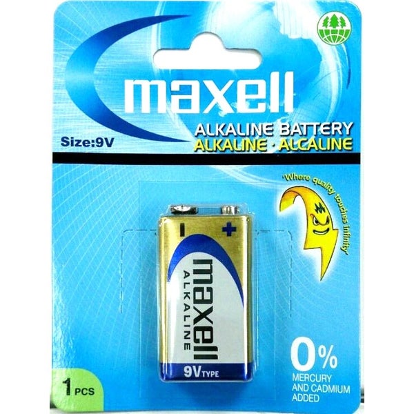 MAXELL ALKALINE BATTERY 9V 1 PACK BLISTER Carousel 1