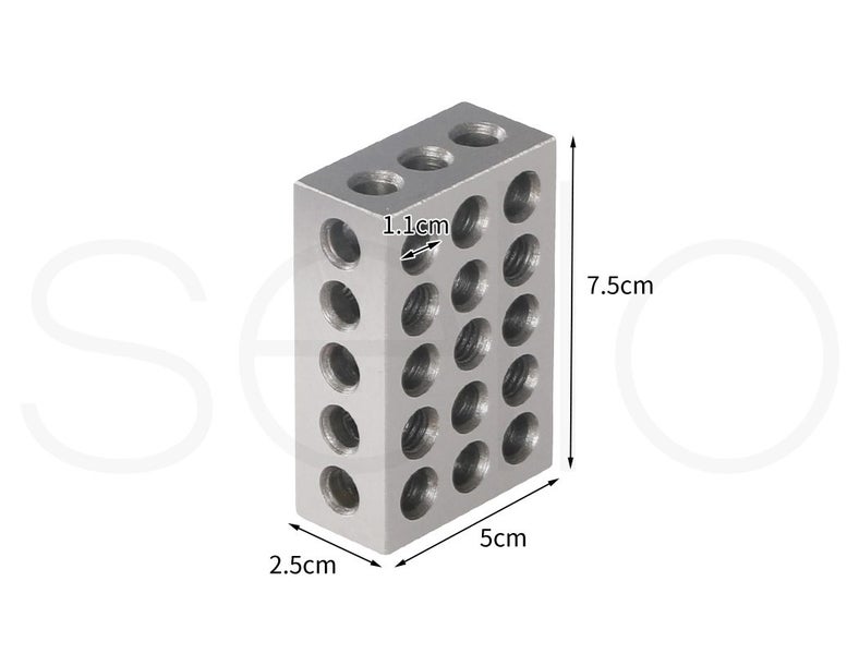 Traderight 123 Block Set 1-2-3 Blocks 23 Holes Machinist Woodworking Workshop X2 Carousel 9