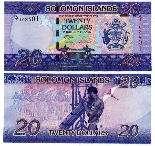 SOLOMON ISLANDS 2017 $20 banknote UNC Carousel 1