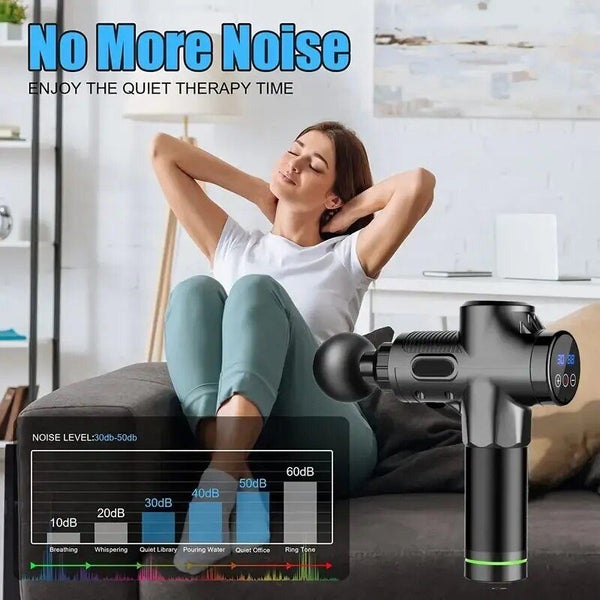 Deep Muscle Massage Gun Electric Percussion Pistol Massager For Body Neck Bac... Carousel 7
