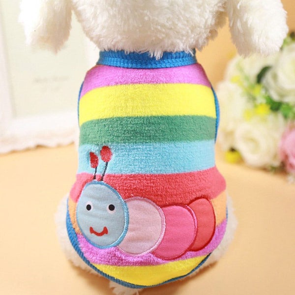 Pet for Small Warm Winter Dog Coat Cotton Fleece Puppy Clothes Clothing Frenc... Carousel 1