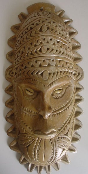 Pacific Island Mask Craved from Solid Wood Carousel 1