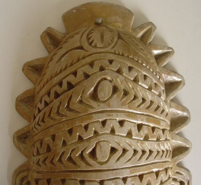 Pacific Island Mask Craved from Solid Wood Carousel 5