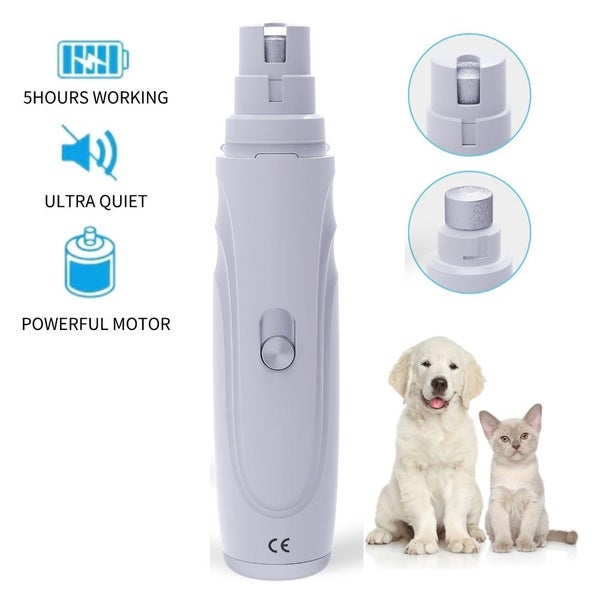 Electric Pet Grinder 2-Speed Rechargeable Dog Nail Clipper Cat Cutter Groomin... Carousel 2