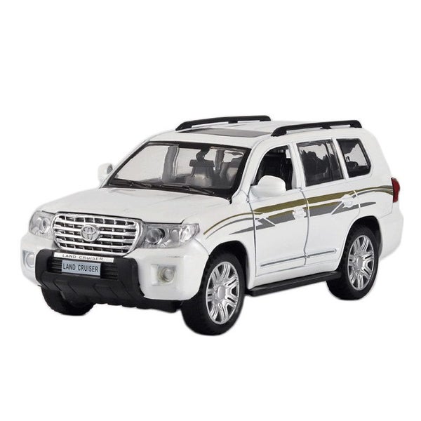 1:32 CRUISER Car Model with Pull-Back Functionality Sound Light Effects -White Carousel 1