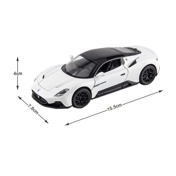 1:32 MC20 Car Model with Pull-Back Functionality Sound Light Effects -White Carousel 2