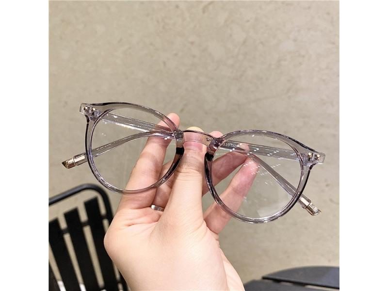 Vintage Round Optical Glasses Women Men Anti Blue Light Eyeglasses Frame Carousel 1