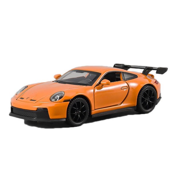 1:32 911 GT3 Car Model with Pull-Back Functionality Sound Light Effects -Orange Carousel 1