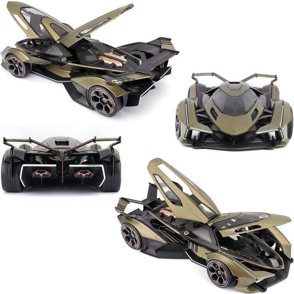 Diecast Car Model 1:18 Matt Green Vehicle Christmas Gifts for Boys Carousel 4