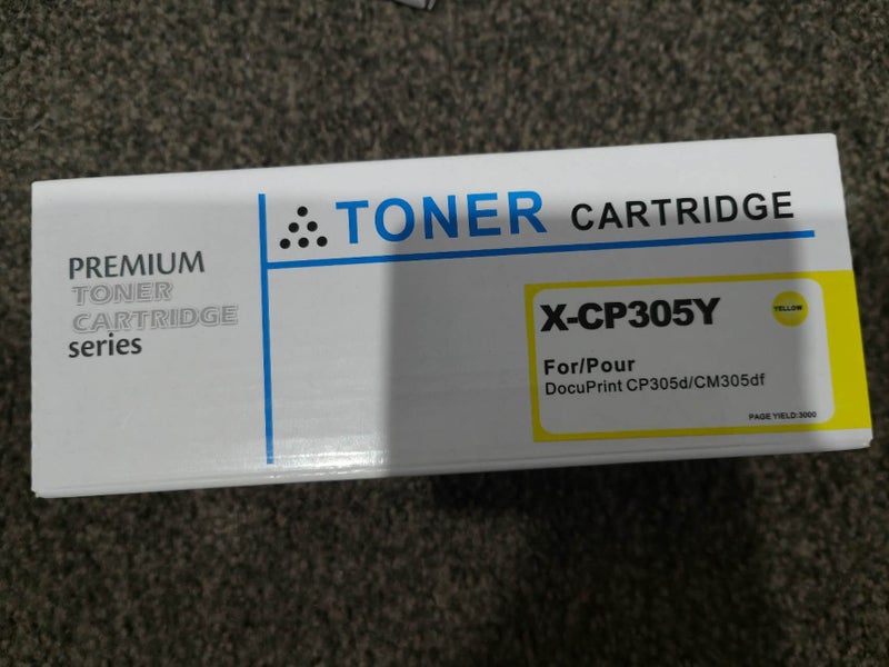 CP305 Y X-CP305 (CT201635) Compatible Yellow Toner for Fuji Xerox CP305d CM305df Carousel 1