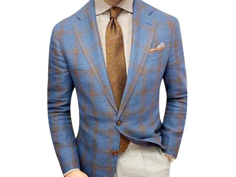 New Blazers Men Jacket Fashion Slim Casual Coats Handsome Office Business Carousel 2