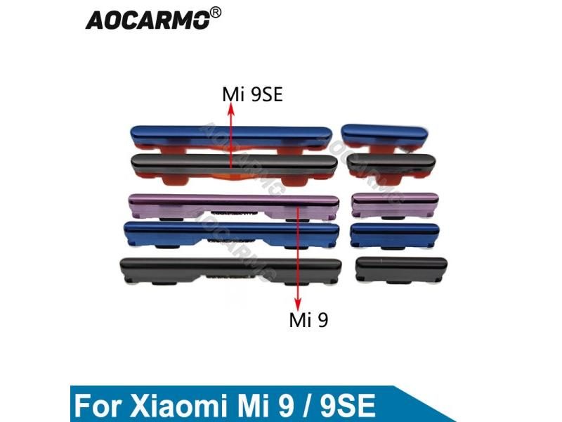 Aocarmo Side Button Key Volume For Xiaomi Mi 9 SE Mi9 Power ON/OFF Volume Carousel 2