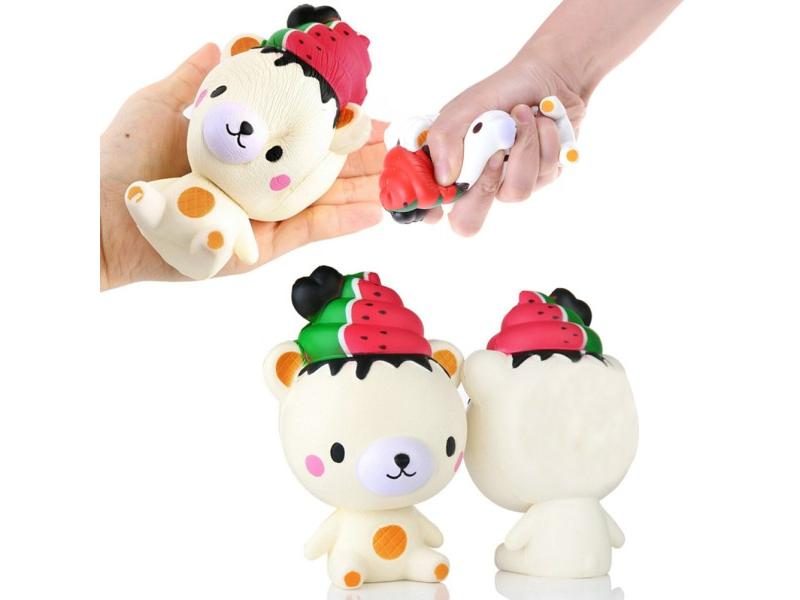 Squeeze Jumbo Kawaii Animal Bread Squishies Slow Rising Scented Carousel 1
