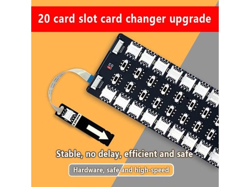 UTHAI Mobile Phone Card Changer External Card Slot 20 Card Slot Expansion Carousel 1
