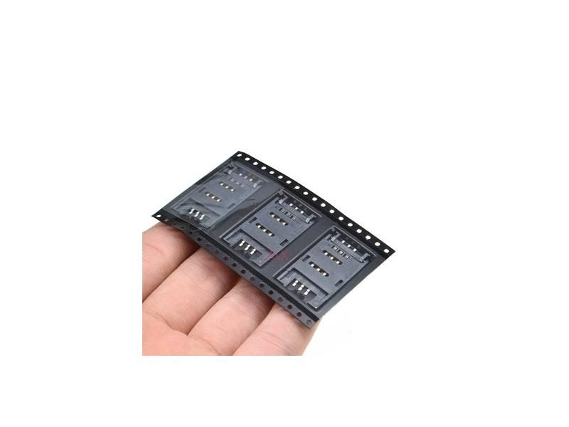 5PCS SIM Card Holder 6P SMT SMD 6 PIN Card Socket / 6pin Slot / Seats/ Holder Carousel 1