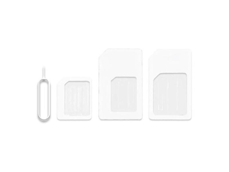 Nano SIM Card Adapter 4 In 1 Converter Kit For All Mobile Devices 2pcs Carousel 1