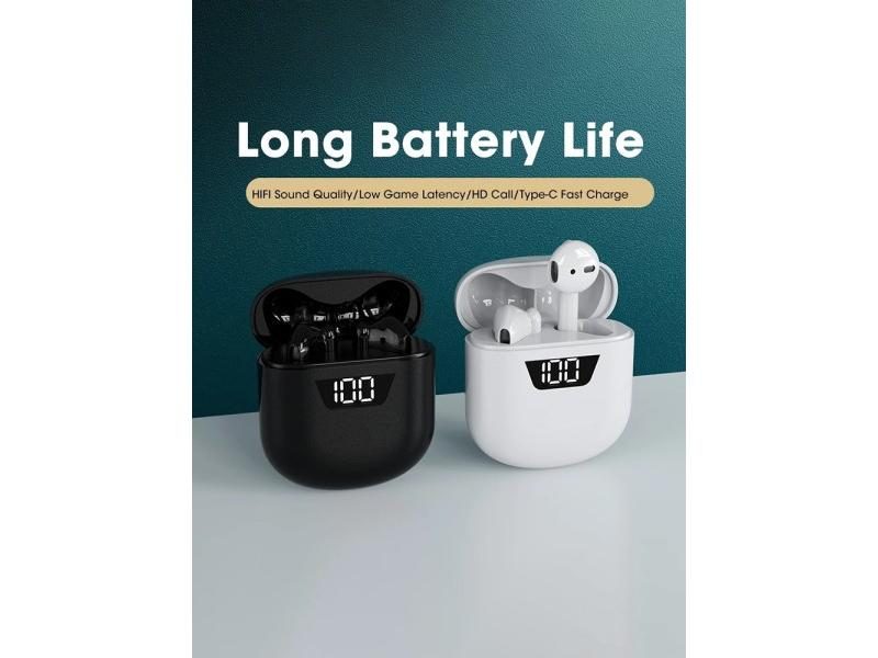 Wireless TWS Sports Headphones Fone Bluetooth 5.2 Stereo Headset In Ear Earbuds Carousel 1