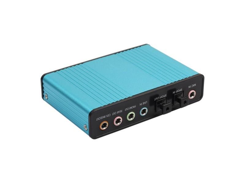 USB 6 Channel 5.1 External Optical Audio Sound Card For PC More Carousel 1