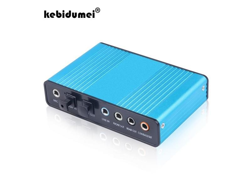 USB 2.0 Sound Card 6 Channel 5.1 Optical External Audio Card SPDIF Controller Carousel 1