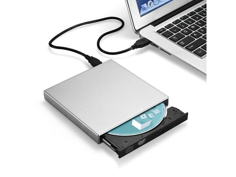 USB 2.0 DVD Recorder Slim External Optical Drive Combo DVD ROM Player CD-RW Carousel 1