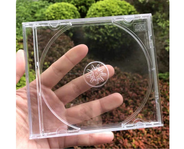 CD Cases DVD BDR Disc Boxes Transparent Plastic Thickened For 1 Disc 10Pcs/Pack Carousel 1