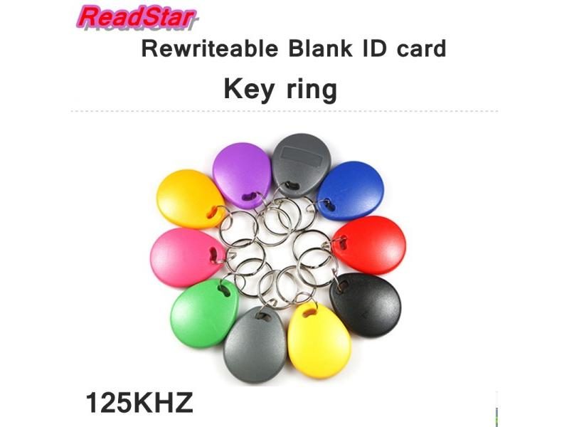 10PCS/LOT Key Ring Rewriteable ID Blank Card EM4XX ID Blank Card 125KHZ Carousel 2