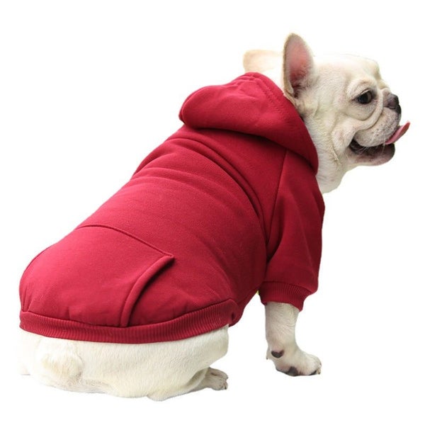 For Small Warm Clothing Dogs Coat Puppy Outfit Pet Clothes for Large Dog Hood... Carousel 2