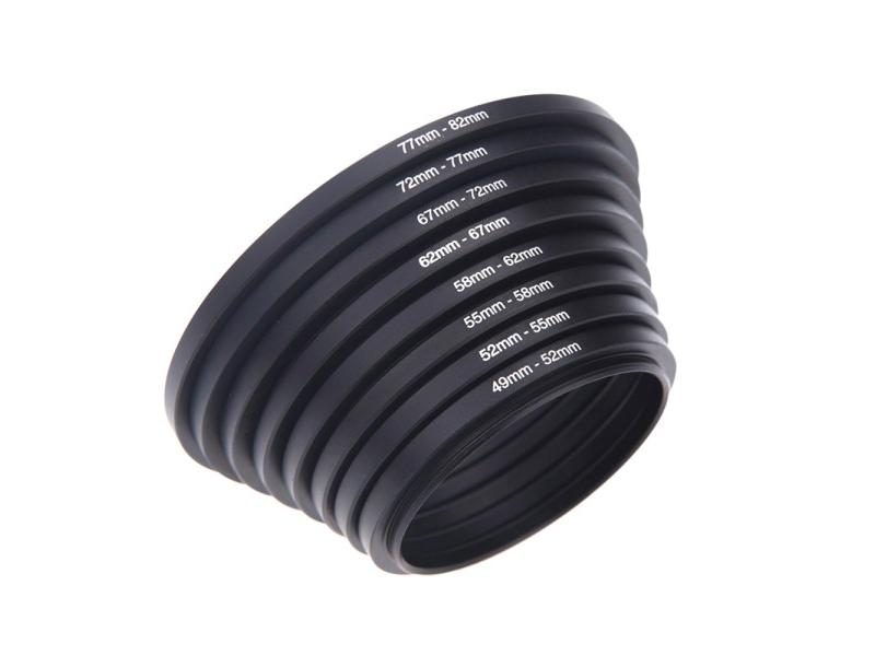 Metal Step Up Rings Lens Adapter Filter Set Aluminum Ring Universal Lens 37-49 Carousel 1